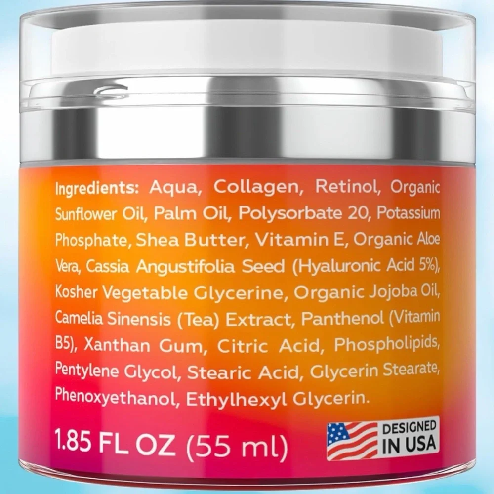 Moonrin Retinol & Collagen Moisturizer Cream with Hyaluronic Acid 1.8 Oz - Picture 2 of 6